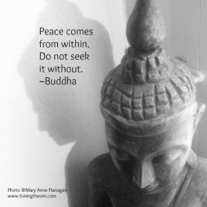 B&W Buddha Quote